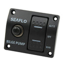 3-Way Bilge Pump Switch Panel Automatic-Off-Manual 12v 24v + Fuse Holder