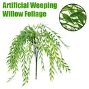 52cm Artificial Weeping Green Plants Willow Foliage Wall Hanging Home Gifts