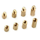 1X(300Pcs M2 Copper Female/Male Spacing Screws Pillar Stand Off Hex Column
