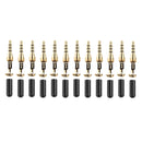 Universal 12x 3.5mm Male Jack Connector Cover For MP4 Earphone
