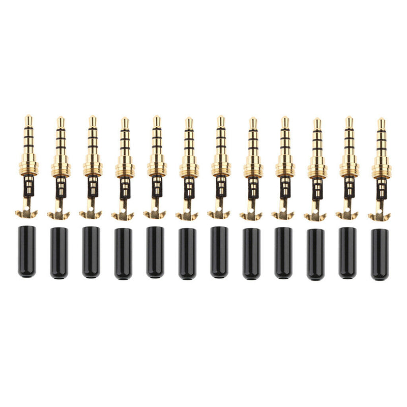 Universal 12x 3.5mm Male Jack Connector Cover For MP4 Earphone