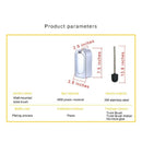 Wall-Mounted Toilet Brush Set Vented Stainless Steel Bathroom Bowl Cleaner G2R6