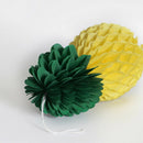 3X Hawaiian Pineapple Paper Lantern Honeycomb Ball Unique Hawaii Party Ado IUE