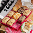 9 Cup Muffin Brownie Cake Mold Silicone Nonstick Bakeware Family DIY Baking OZ