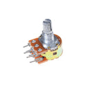 5pcs Dual Stereo Potentiometer Pot WH148 50K Ohm R Linear Shaft 15mm 6Pin OZ