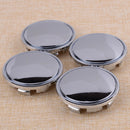 4pcs ABS PC 65mm Chrome Car Wheel Caps Tyre Rim Hub Cover 3B7 601 171