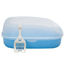 2X(Pet Dog Toilet Bedpan Cat Litter Box Semi-Closed Sand Basin Cat Dog Tray