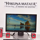 Hakuna Matata No Worry quote wall decals decorative home decor removable~stic JR