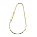 Durable Brass Screw Lock Keychain Ring Clip Tool Hook Clasp Big A shape