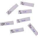 100pcs Washable Iron on Name Colthing Labels School Garment Fabric Tags Mar M&E