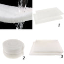 2x White Sponge Cotton Filter Media Pad Roll For Aquarium Fish