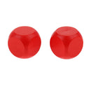 Pack of 50 Round Wood Dice Set Red Color Blank Wooden Dice Self DIY Pattern