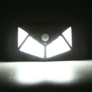 100 LED Solar Power Wall Light Intelligent Light-sensing Control 120 degree