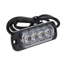 Blue 4LED 4W Car Truck Emergency Beacon Warning Hazard Flash Strobe Light 12-24V