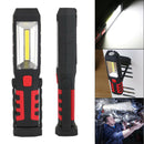 COB+LED Rechargeable Work Light Magnet Flashlight With Hook Folding Torch Lamp
