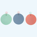 6 x Multifunction Silicone Coaster Heat-Resistant Round Non-slip Pad
