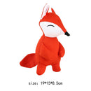 Plush Squeaky Dog Molar Bite Chew Toys Cute Animal Puppy Soft Playing (Red) A