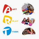 17pcs Kids Sponge Painting Brushes Kit For Early Education DIY Arts Paint Crafts