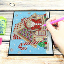 DIY Santa Claus Special Shaped Diamond Painting 60 Pages A5 School Notebook
