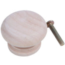 10pcs 35mm Natural Wood Wooden Drawer Wardrobe Door Cabinet Knob Pull With
