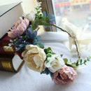 Summer Women Flower Wreath Crown Floral Wedding Party Garland Headband Head D6G7