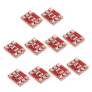 Pack of 10 0.95mm SOT23 TO DIP PCB Socket Experiment Convertor Board Red