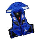 Detachable Fishing Outdoor Life Jacket Vest For Adults Blue with Hood L