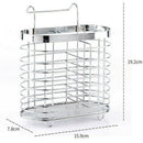 Stainless Steel Chopsticks Drainer Cage Cutlery Spoon Storage Box Rack Kitc D1Q8