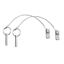 2pcs Stainless Steel Boat Bimini Top Quick Release Ball Pin with Lanyard