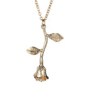 Jewelry women Necklace New Rose Flower Statement Necklace Women Charm Maxi