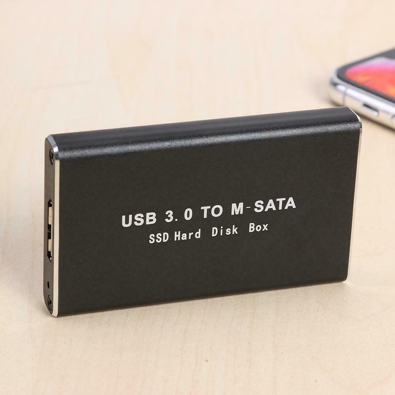 Mini USB 3.0 to mSATA Adapter Hard Drive Enclosure External Hard Disk SSD Case
