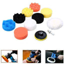 11x Car Buffing Pads Polishing Buffer For Drill Sponge Waxing Set Seal P2X9 V9U6