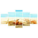 5pcs 5D DIY Full Drill Diamond Painting Beach Cross Stitch Mosaic Kit Decor