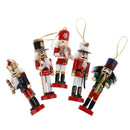5pcs 12cm Wooden Nutcracker Soldier Merry Christmas Decoration Pendant Ornam  Cy