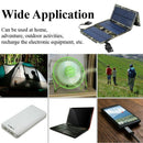 20W USB Solar Panel Folding Power Bank Outdoor Camping Hiking Battery Charg