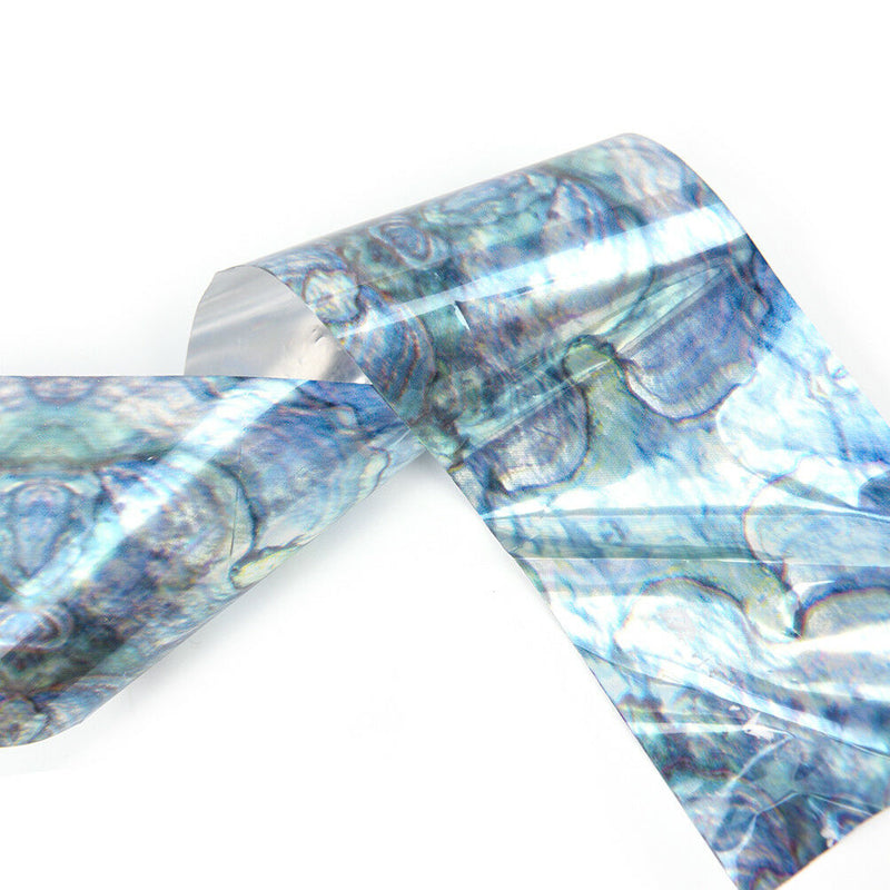 16Pcs/Set Holographic Nail Transfer Stickers Gradient  Nail FoilsDIYTip tdJ Gw