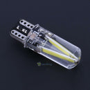 T10 Silica Gel Car LED Wedge DC 8-28V 1.5W White Lamp Bulb Night Reading Light