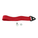 Car 2 Tons Loop Rope Tow Strap Hauling with Hook  Heavy Duty Red