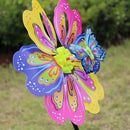 Butterfly Flower Windmill Colourful Wind Spinner Garden Yard Decoration Kids SP