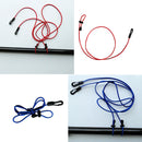 2 Pieces 120cm Kayak Paddle Leash Safety Fishing Rod Holder Blue+Red Safety