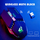 Ziyou Lang Mouse Raton 2.4Ghz Wireless Led Mute Rechargeable Usb Gaming Com