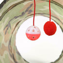 Foldable Pet Tent Tool Cat Tunnel Passageway Wipe Clean with Ring Bell