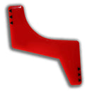 Neckline Beard Shaping Template Shaper Flexible Trimming Shaving Red