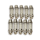 10pcs 42mm Dome Festoon 8 LED Car Interior Bulb Lamp Light 12V New