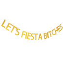 let's festa bitches banner mexican carnival party decor glitter paper bunting FT