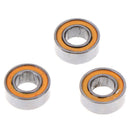 5Pcs Orange 4*8*3mm MR84RS MR84-2RS 4x8x3mm rubber sealed ball bearingsJC%a