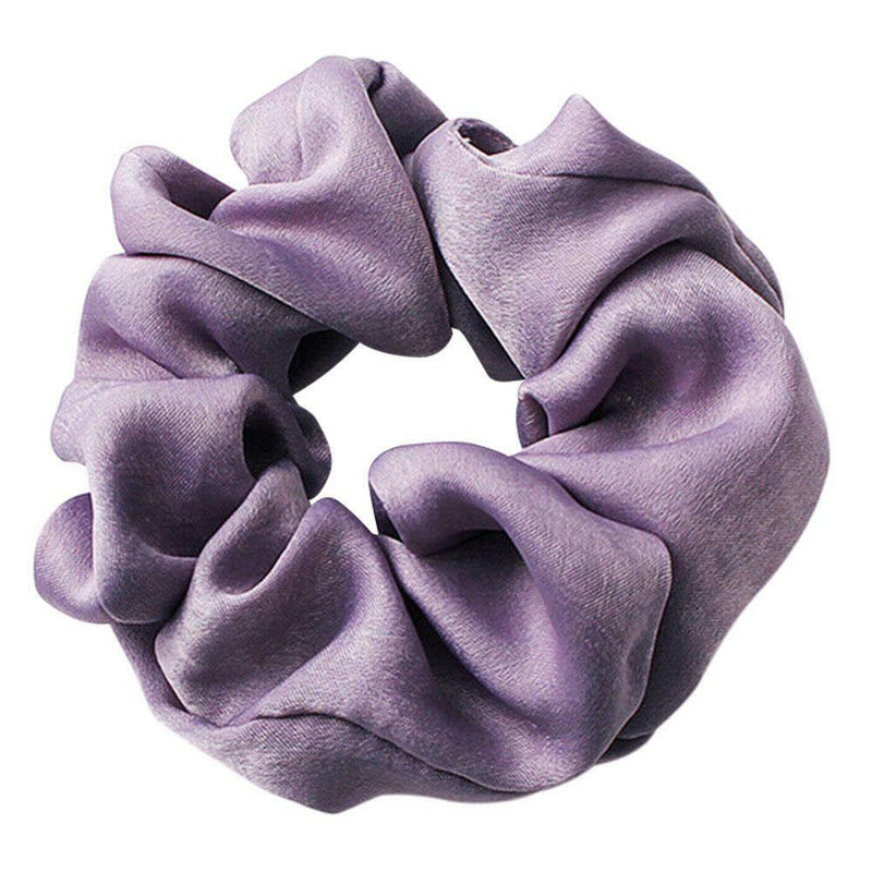 Women Hair Rings Satin Cloth Scrunchies Ponytail Holder Hairband (Style 1) A