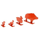 4pcs Carbon Steel Mini Animal Silhouette Target Shooting Practice Targets