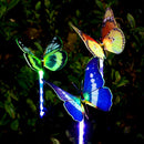 3x LED Butterfly Solar Lights 7 Color-Changing Waterproof Garden Yard Lamp