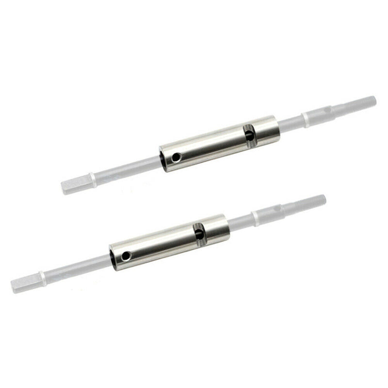2pcs Axle Housing Kit Stainless Steel RC Car Axle Tube for SCX-10 RC Car